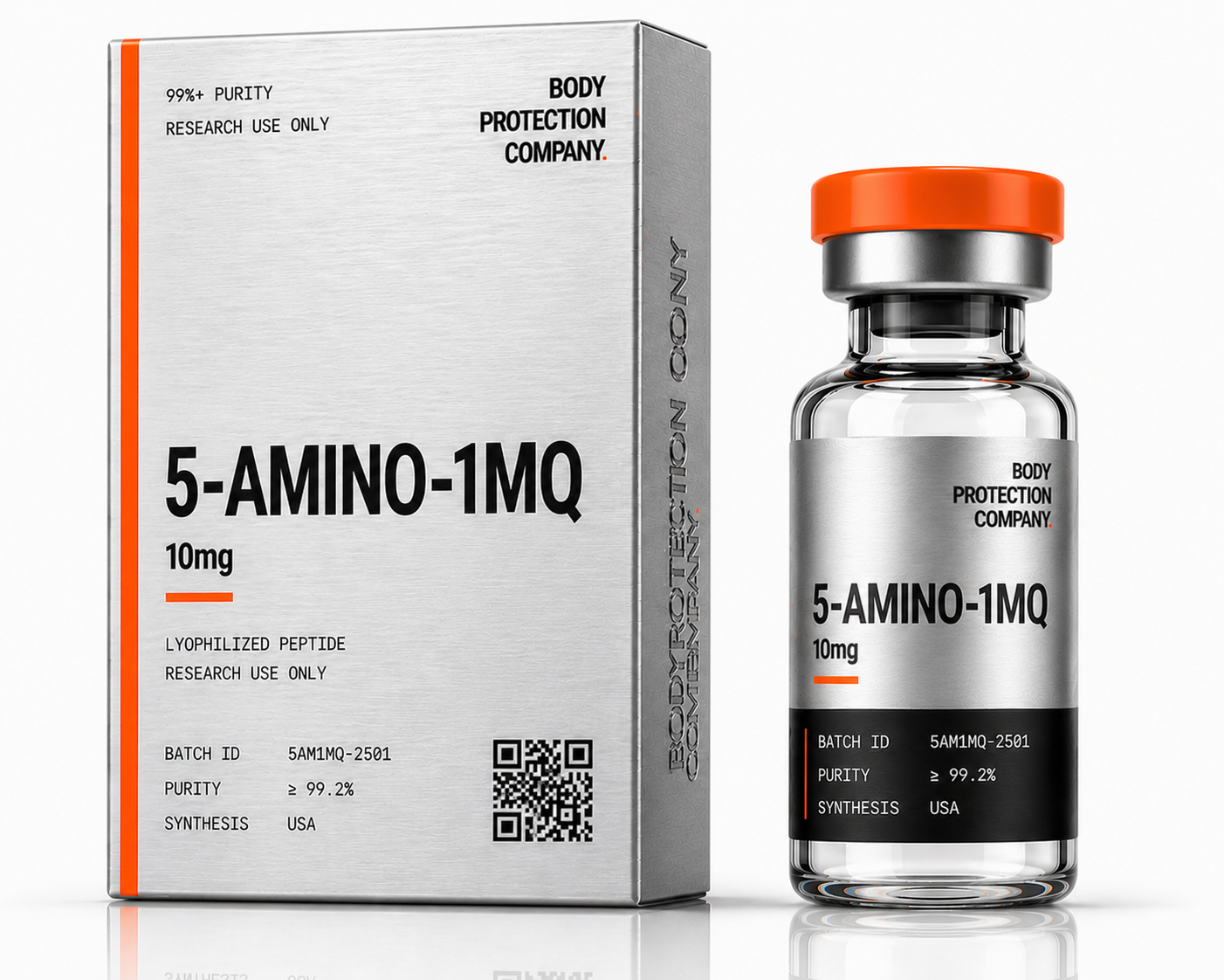 5-Amino-1MQ Body Protection Company product mockup